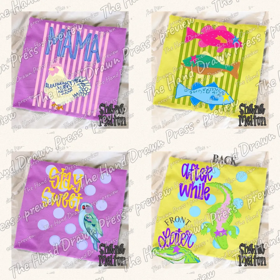 Hand Painted Doodles Bundle: 5 hand drawn PNG designs