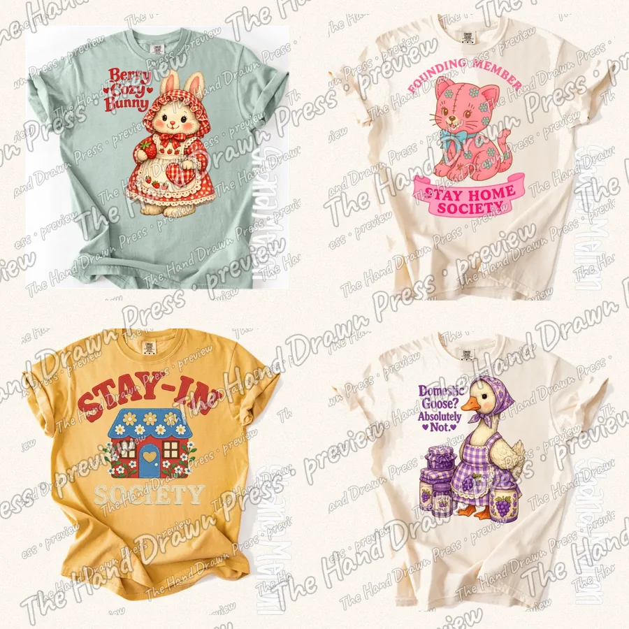 Dollar Deal Trendy Tees Bundle: 15 hand drawn PNG designs