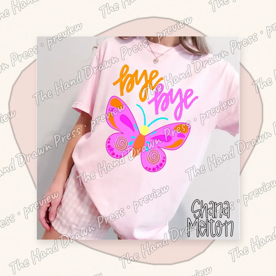 Butterfly Doodle Tee
