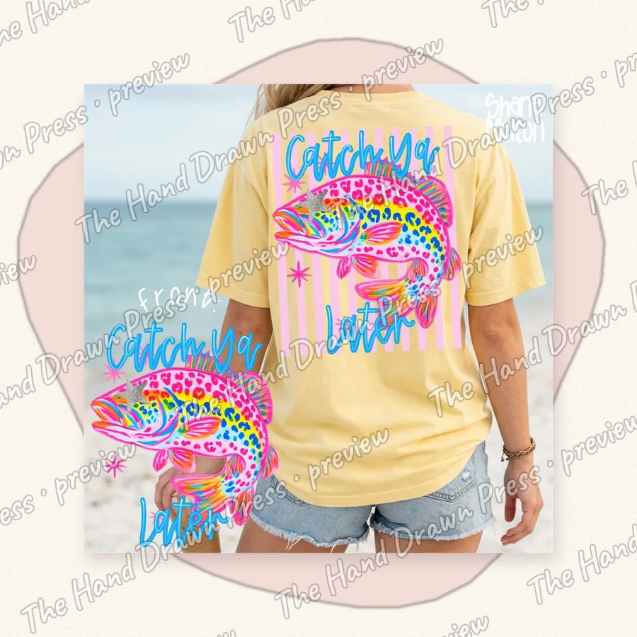 Coastal Cowgirl Tee PNG design for shirts