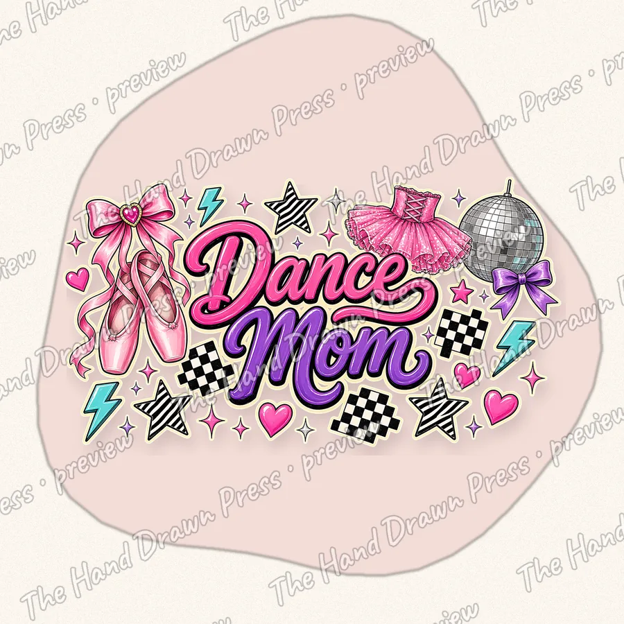 Dance Mom hand drawn PNG design