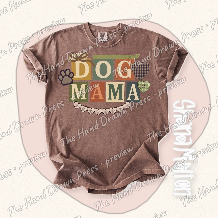 Dog Mama hand drawn PNG design