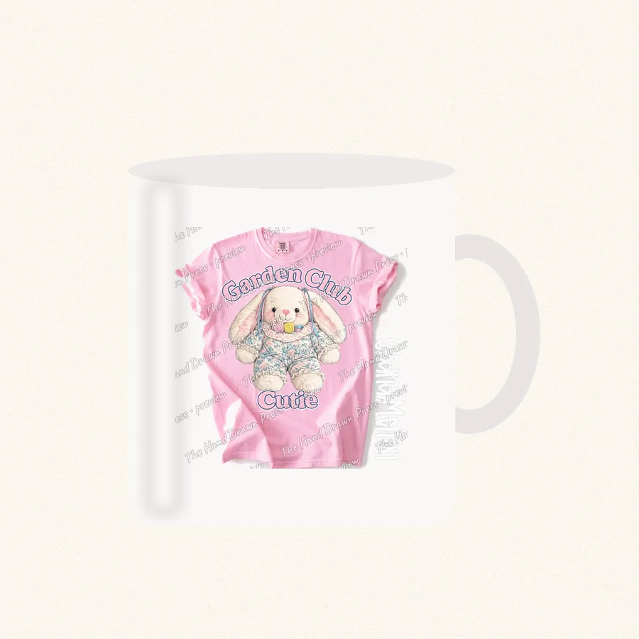 Garden Club Cutie design on a 11 oz mug