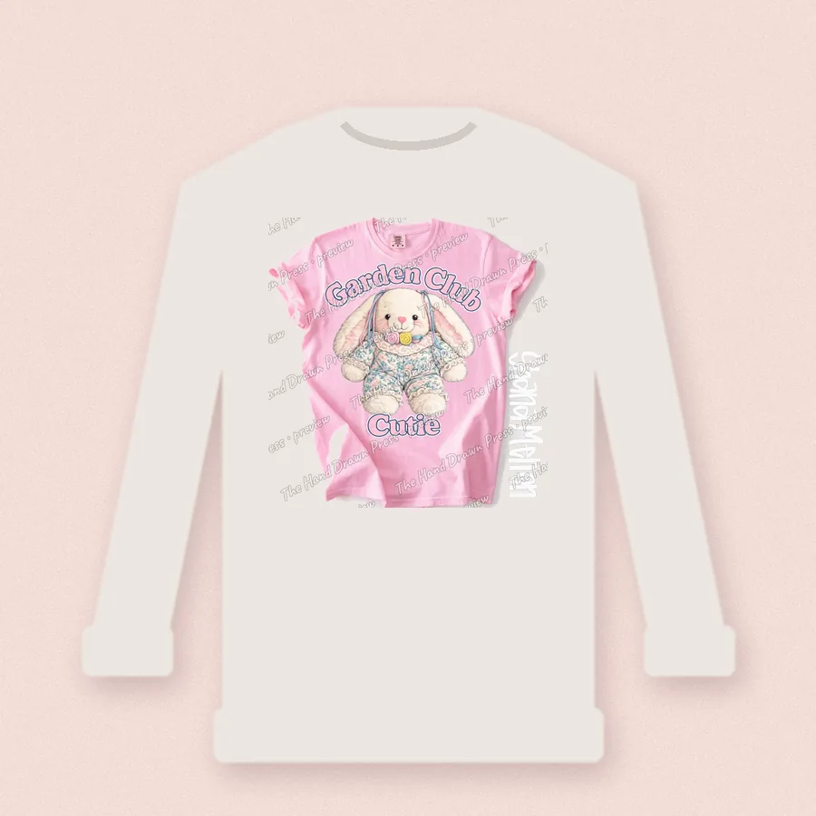 Garden Club Cutie design on a crewneck sweatshirt