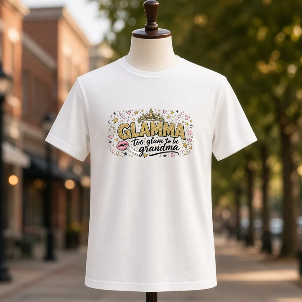 Glamma PNG design on a tee