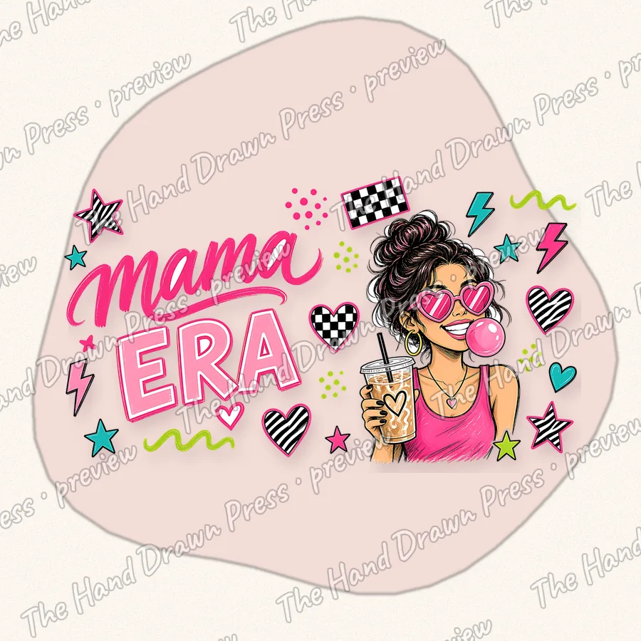 Mama Era hand drawn PNG design