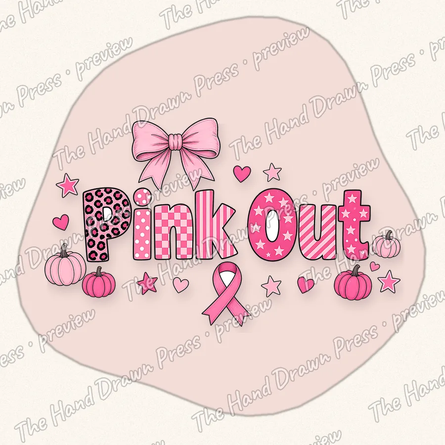 Pink Out Leopard Bow