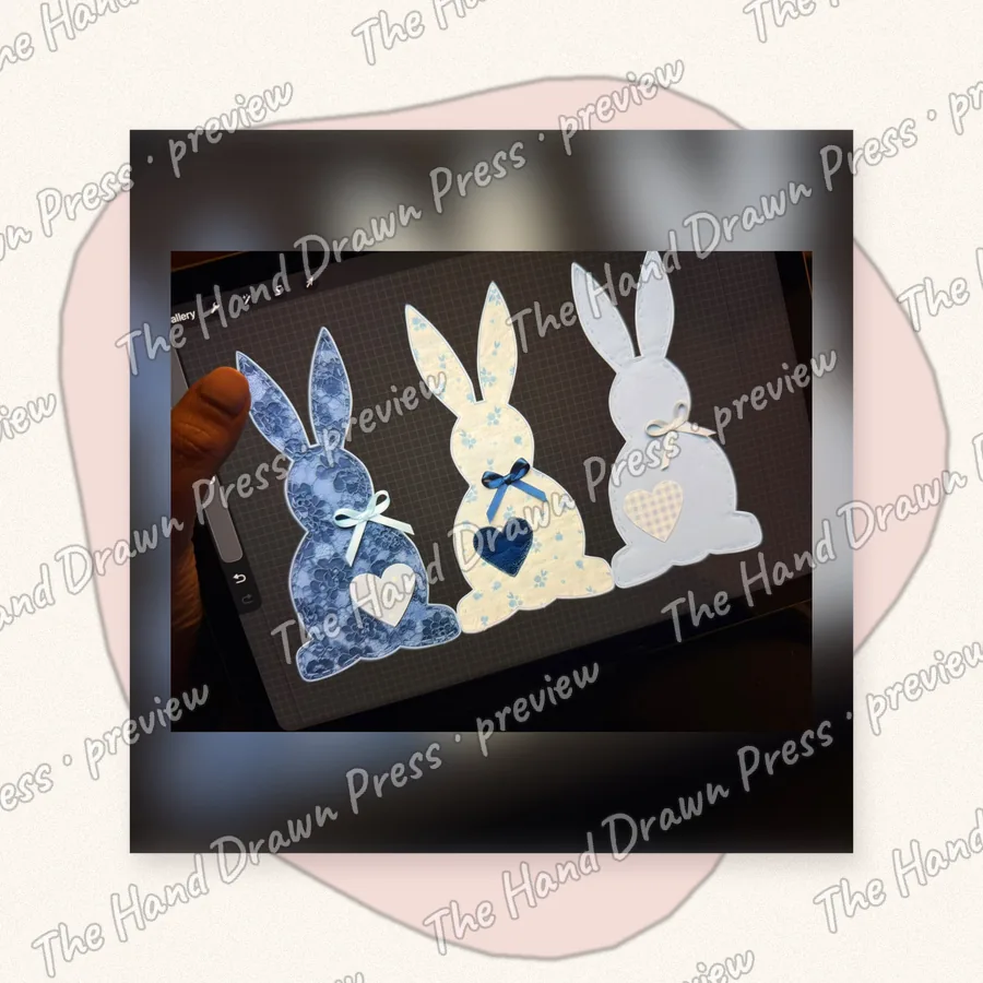 Quilted Easter Bunnies
