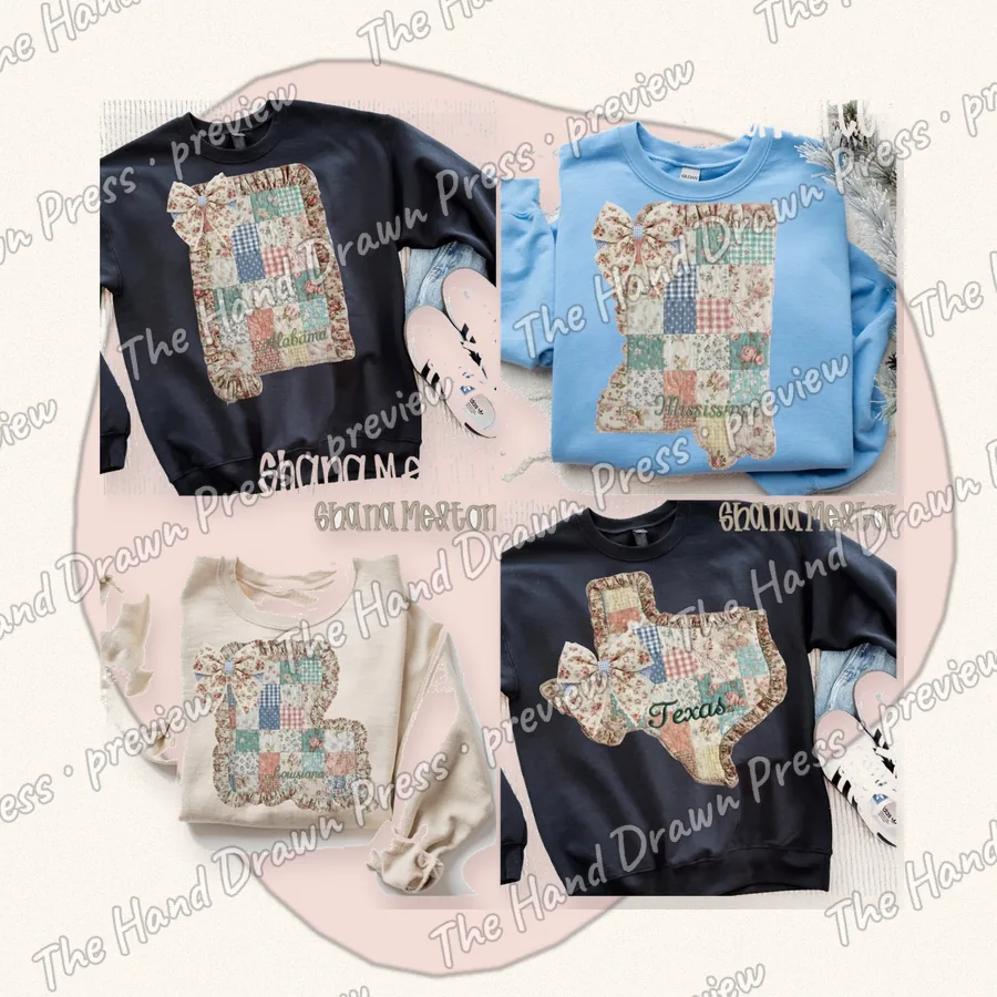 Quilted Ruffle State Patchwork 4