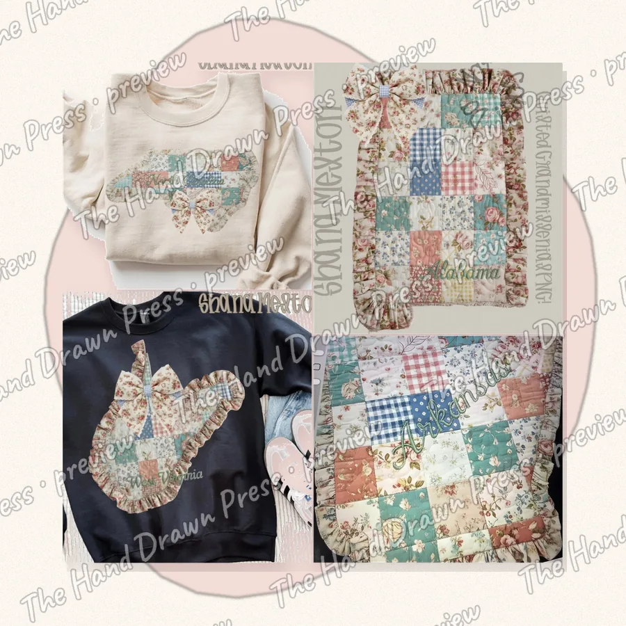 Quilted Ruffle State Patchwork 6