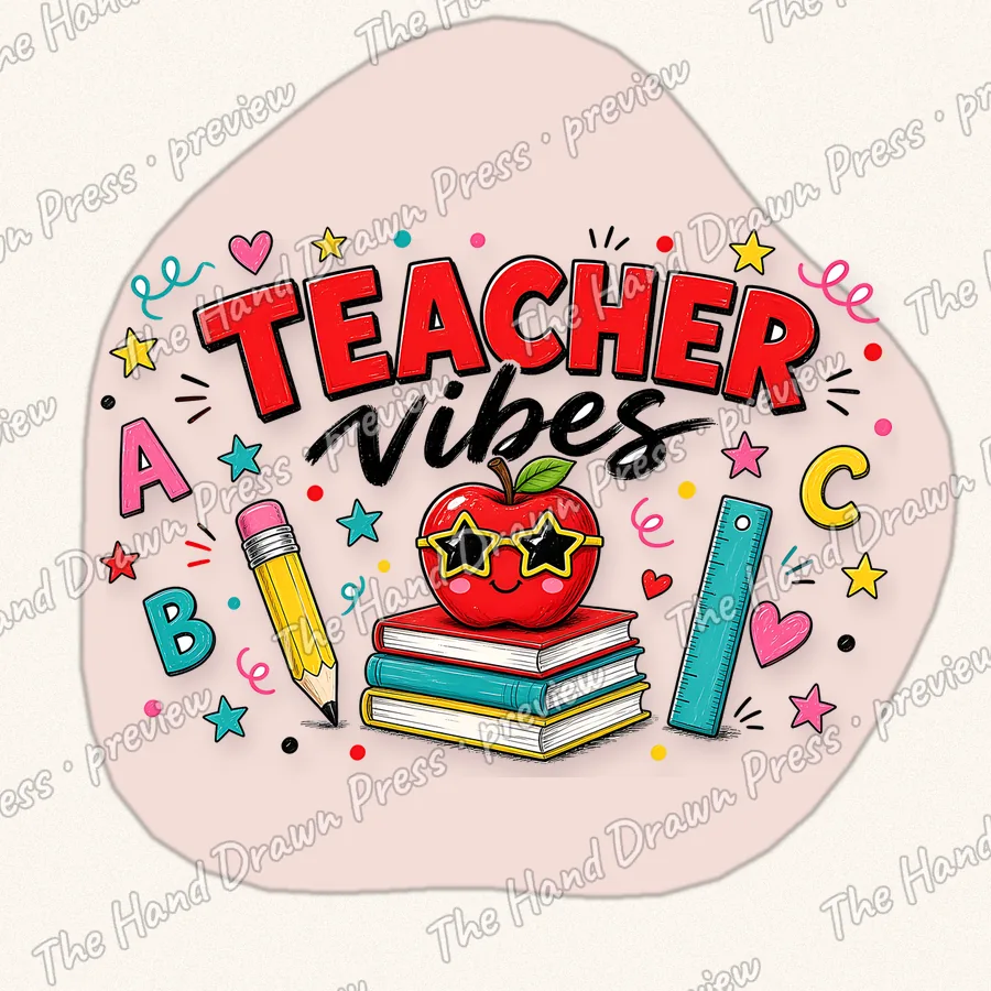Teacher PNG designs for shirts