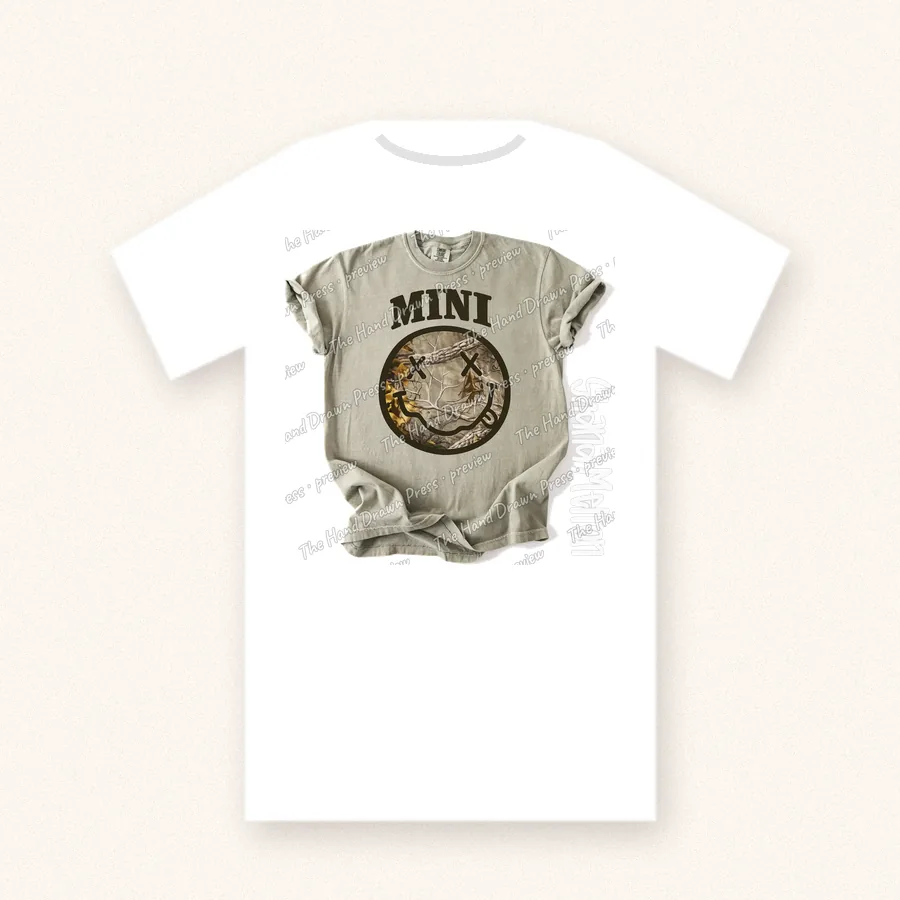 Vintage Smiley Mini design on a unisex t-shirt