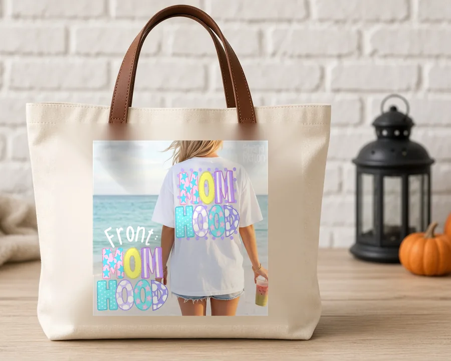 You Hoo PNG design on a canvas tote bag
