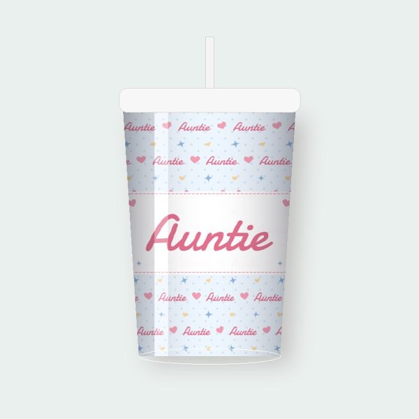 Auntie Sky Hearts personalized tumbler