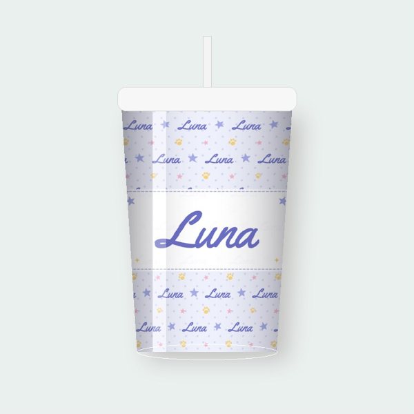 Pet Name Luna Stars personalized tumbler