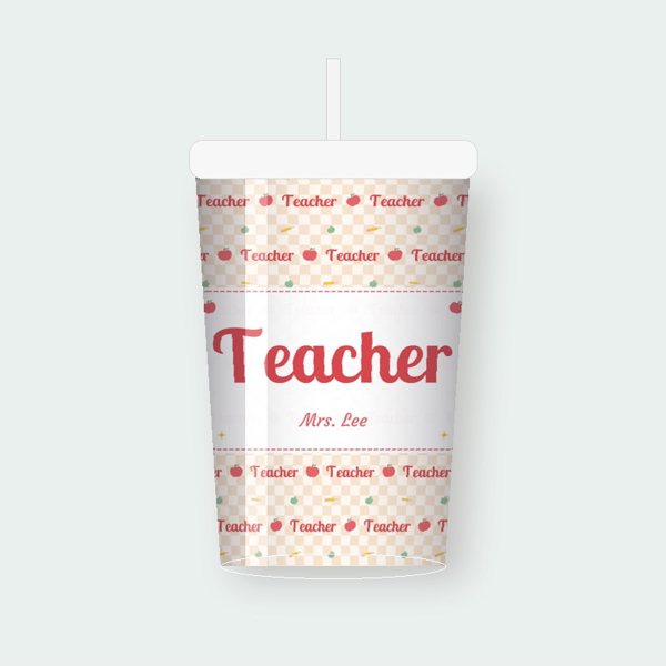Teacher Apple Pencil personalized tumbler