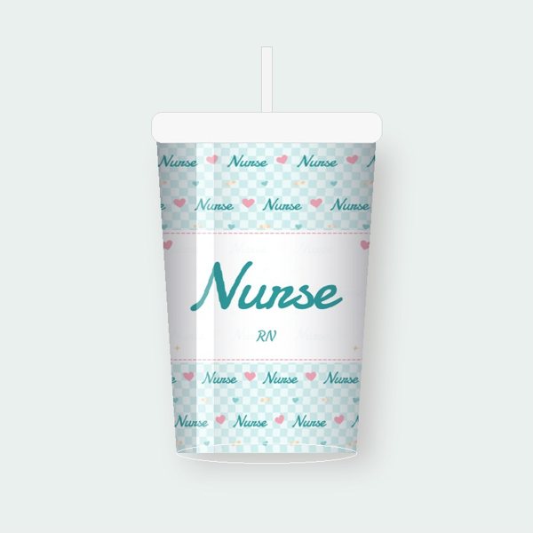 Nurse Aqua Bandage personalized tumbler