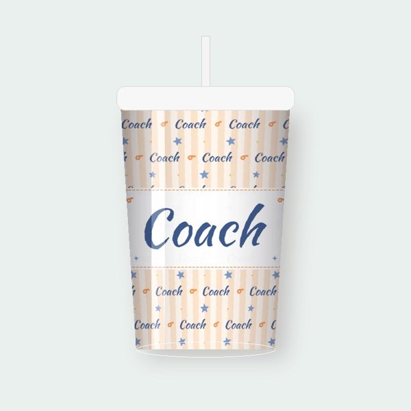 Coach Whistle Stars personalized tumbler