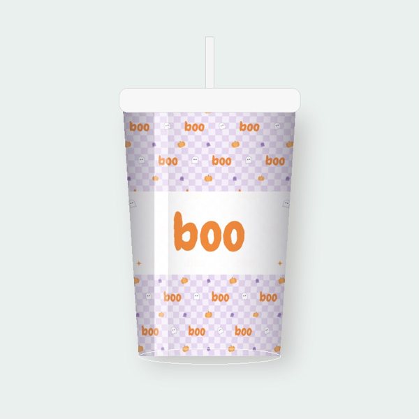 Halloween Boo Ghost personalized tumbler