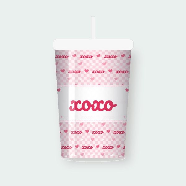 Valentine Xoxo Hearts personalized tumbler